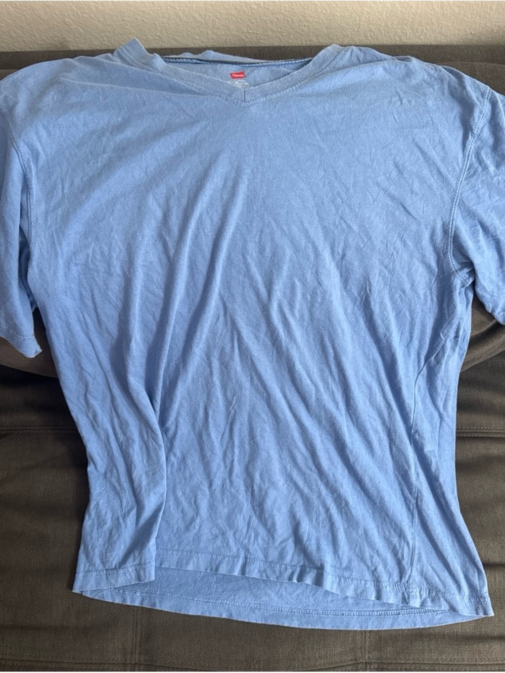 Light Blue V-Neck men’s Top